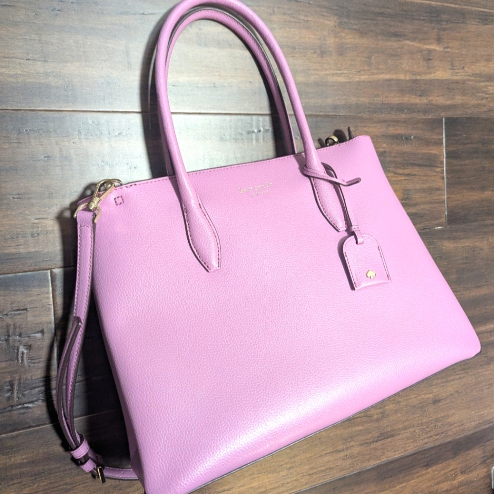 Kate Spade Bag Medium Top Zip Satchel Purple